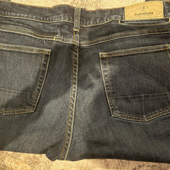 Bluffworks Departure 2.0 Denim Blue Jeans - Picture 3 of 6